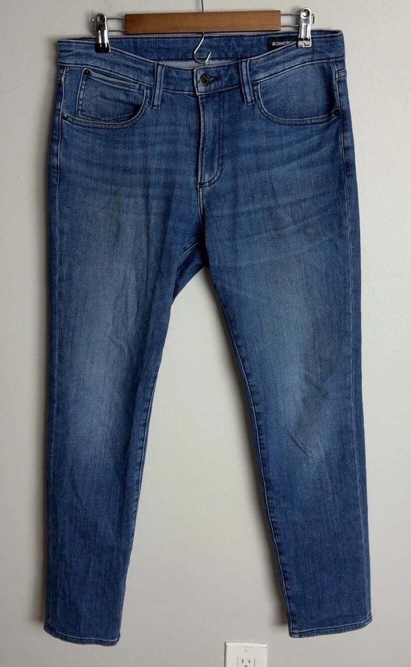 Bonobos Blue Denim Jeans Size 32x32 Stretch Cotton Blend Men’s